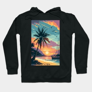 Sunset at the beach Hoodie